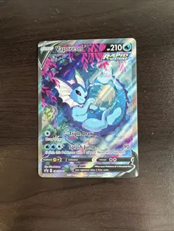 Pokemon TCG Vaporeon Black Star Promo SWSH181 Holo NM - Image 1