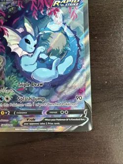 Pokemon TCG Vaporeon Black Star Promo SWSH181 Holo NM - Image 3