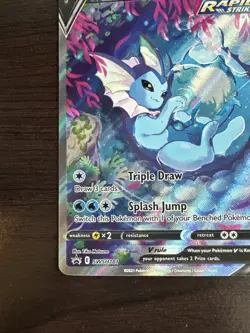 Pokemon TCG Vaporeon Black Star Promo SWSH181 Holo NM - Image 4