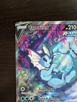 Pokemon TCG Vaporeon Black Star Promo SWSH181 Holo NM - Image 5