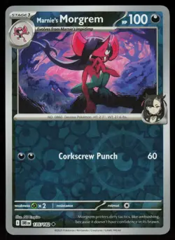 Marnie's Morgrem 135/182 Uncommon Destined Rivals Pokemon Reverse Holo Near Mint - Image 1