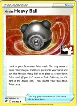 Hisuian Heavy Ball 146/189 Uncommon Prize Pack Series Cards Pokemon Holo LP - Image 1
