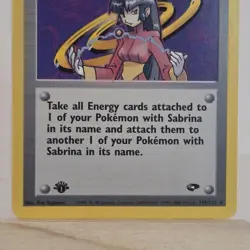 Sabrina 110/132 1st Edition Gym Heroes WOTC 2000 Pokemon Trainer LP/NM - Image 4