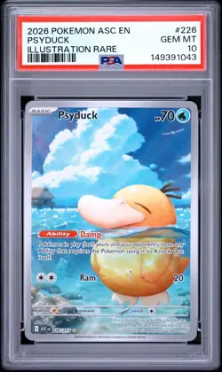 Psyduck 226/217 PSA 10 ME2.5 Ascended Heroes Illustration Rare Pokemon - Image 1