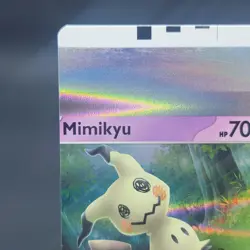 Pokemon TCG NFC Error Miscut Mimikyu 097/193 Trick Or Trade BOOster 2023 Holo - Image 3