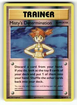Misty's Determination 80/108 Uncommon Evolutions Reverse Holo Pokemon LP - Image 1