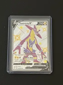 Toxtricity V SV112/SV122 Holo V Rare Shining Fates Shiny Vault Pokemon NM - Image 3