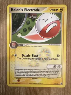 Pokemon TCG - Holon's Electrode 21/113 Non-Holo Rare - EX Delta Species - VLP - Image 1