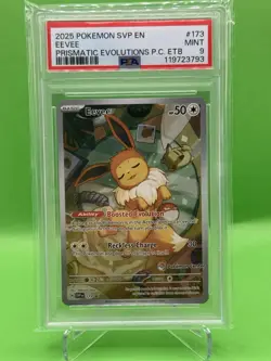 Pokemon TCG - Eevee SVP 173 SV Promos Pokemon Center Exclusive PSA 9 - Image 1