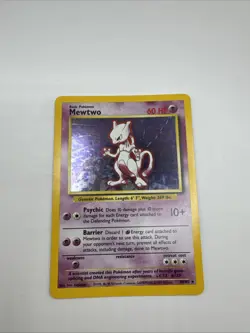 Mewtwo - 10/102 - Holo Rare NM Base Set Pokemon - Image 1