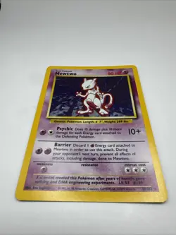 Mewtwo - 10/102 - Holo Rare NM Base Set Pokemon - Image 2