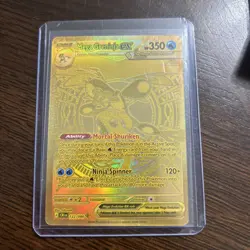 Pokemon Mega Greninja ex Chaos Rising Full Art GOLD HOLO 122/086 - Image 1