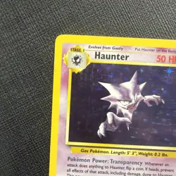 Pokemon Fossil Haunter Holo 6/62 WOTC 1999 MP/HP Vintage Rare - Image 4
