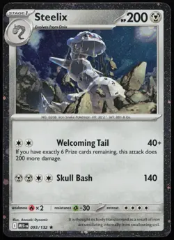 Steelix 093/132 Rare Mega Evolution Pokemon (Cosmos Holo) Near Mint - Image 1