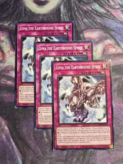 Yugioh! 3x Zoma the Earthbound Spirit MP25-EN366 Common 1st Ed NM - Image 1