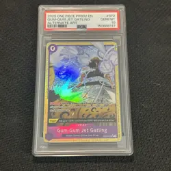 2025 ONE PIECE PRB02 ALTERNATE ART #072 GUM-GUM JET GATLING PSA 10 GEM MINT - Image 1