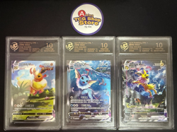 RPA10 Pokemon TCG S-Chinese Jolteon Flareon Vaporeon Vmax CSHC-003 006 009 HOLO - Image 1