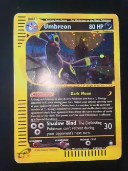 Pokemon Umbreon Aquapolis Holo Rare #H29 Eng LIGHT PLAYED - Image 1