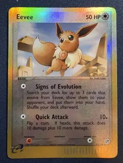 Eevee 63/100 Pokemon 2003 Sandstorm Reverse Holo HP - Image 1