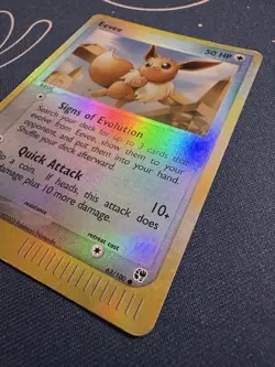 Eevee 63/100 Pokemon 2003 Sandstorm Reverse Holo HP - Image 3