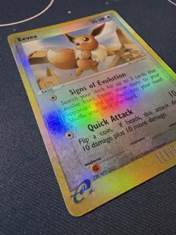 Eevee 63/100 Pokemon 2003 Sandstorm Reverse Holo HP - Image 4