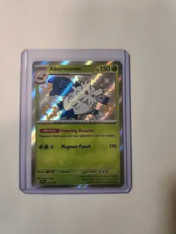 Pokemon TCG Abomasnow 101/091 Sv: Paldean Fates Shiny Holo Rare NM Condition - Image 1