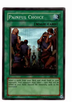 Yugioh- 1X Painful Choice - Super Rare - Unlimited - MRL-049 - Near Mint - Image 1