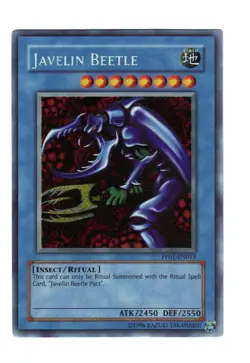 Yugioh- 1X Javelin Beetle - Secret Rare - Unlimited - PP01-EN013 - Near Mint - Image 1