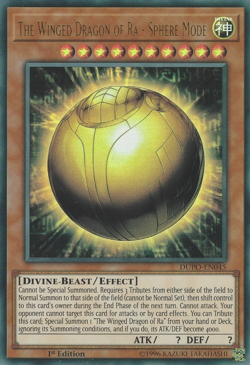 Yugioh The Winged Dragon of Ra - Sphere Mode DUPO Ultra Rare 1st Ed NM - Image 1