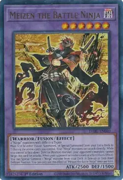 Yugioh! Meizen the Battle Ninja - DABL-EN040 - Ultra Rare - 1st Edition Near Min - Image 1