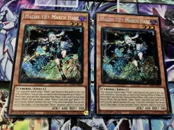 2X Yu-Gi-Oh TCG Maliss P March Hare Alin-En023 1st Edition Secret Rare Card NM - Image 1