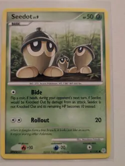 Seedot 97/130 Diamond & Pearl Base Set Pokemon Card Common - Pokemon TCG - Image 1