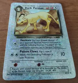 Pokemon Card Dark Persian Holo Legendary Collection #6/110 (MP) - Image 3