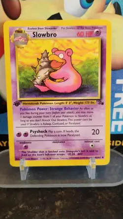 SLOWBRO Fossil Series POKEMON Non-Holo 1st Edition 1999 Trading Card 43/62 - Image 1