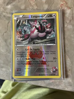 Pokemon Card Team Magma's Zangoose Double Crisis Reverse Holo 22/34 Near Mint - Image 1