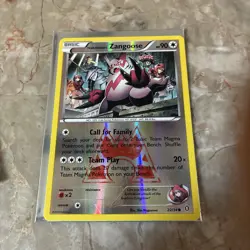 Pokemon Card Team Magma's Zangoose Double Crisis Reverse Holo 22/34 Near Mint - Image 3