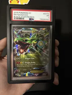 Pokemon Rayquaza EX 2015 Promo Card XY73 PSA 1 - Image 1