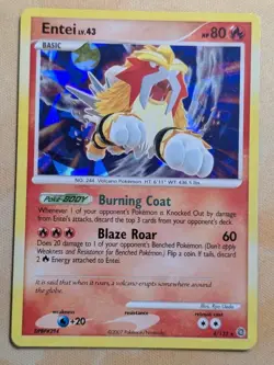 Entei 4/132 Secret Wonders Cracked Ice Lv.43 Holo Rare LP English Pokemon Card✨ - Image 1