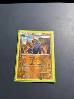 Pokemon TCG Gigalith Holo Rare Card 67/124 Dragons Exalted 2012 LP - Image 1