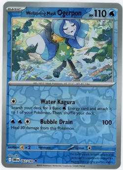 Wellspring Mask Ogerpon Destined Rvials Reverse Holofoil #67 Pokemon Card - Image 1