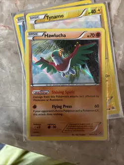 Hawlucha 63/111 Holo Rare Furious Fists Pokemon Card 2014 Near Mint - Image 1