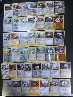 43x Aron Lairon Aggron V Pokemon Card Lot - Holo Rare Cards Vintage Collection - Image 1
