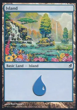Island (287) -Foil Heavy Play MTG Lorwyn - Image 1