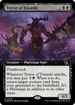 Terror of Towashi (Extended Art) - Near Mint MTG March of the Machine - Image 1