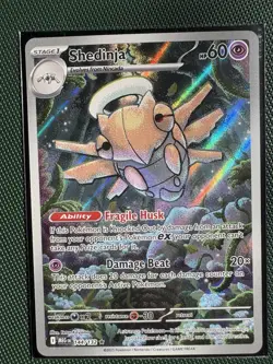Shedinja 144/132, Mega Evolution, Pokemon TCG, Illustration Rare Full Art Holo - Image 1