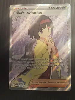 Pokemon TCG- Erika’s Invitation 196/165 Scarlet & Violet 151 Ultra Rare Holo - Image 1