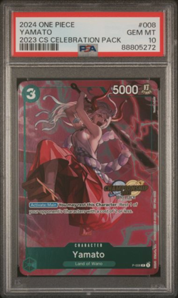 2024 ONE PIECE CHAMP 2023 CELEBRATION PACK #008 YAMATO PSA 10 - Image 1