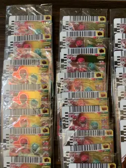 SDCC 2013 Power Rangers Red Green Mighty Morphin Card Game Promo P-189 LOT of 33 - Image 2