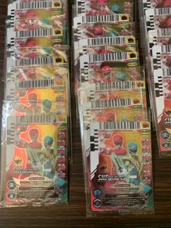 SDCC 2013 Power Rangers Red Green Mighty Morphin Card Game Promo P-189 LOT of 33 - Image 3