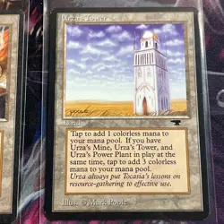 Magic the Gathering, Lot of 3 Urza's Tower, Antiquities Edition, MTG - LP+ - Image 4